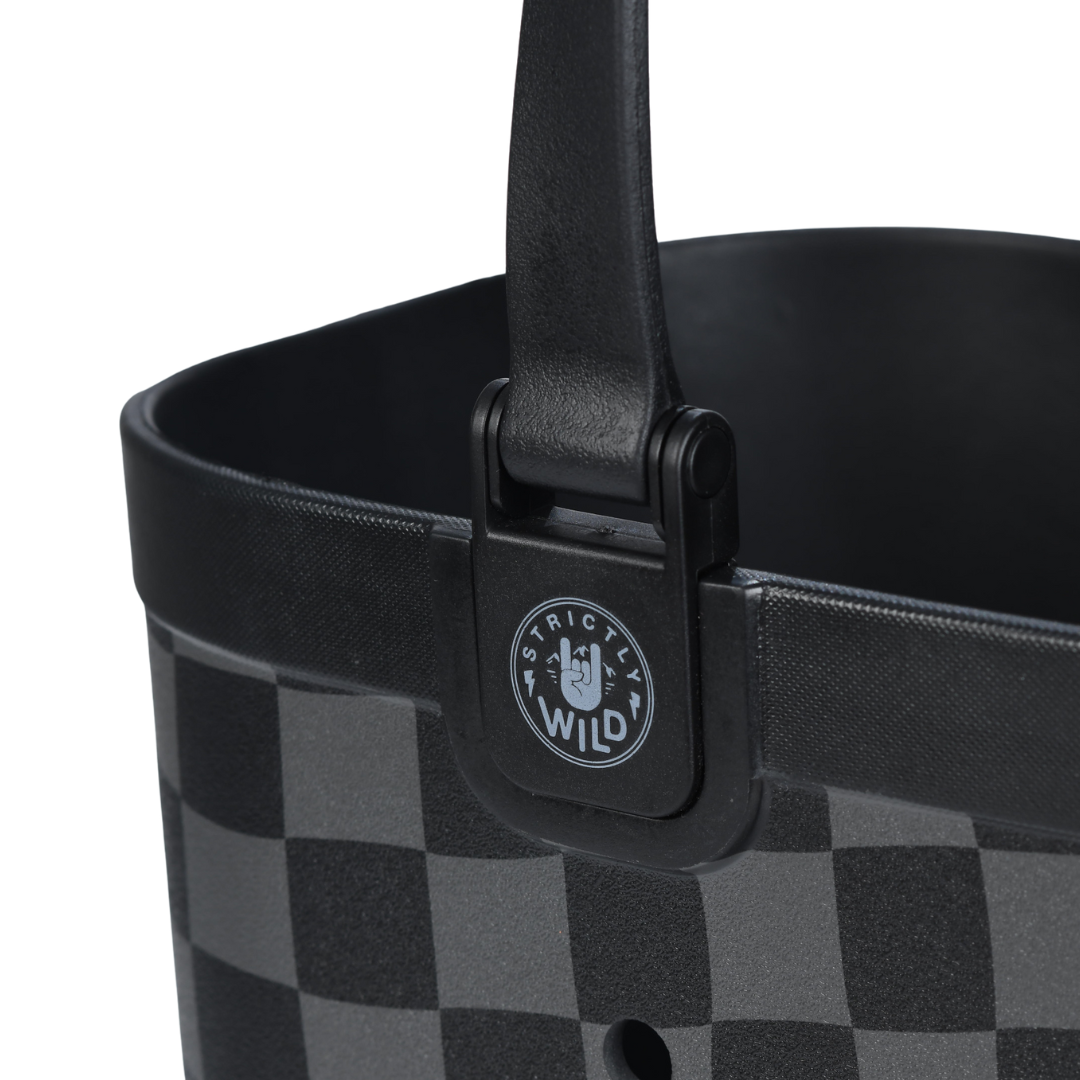 Black Checkered Tote