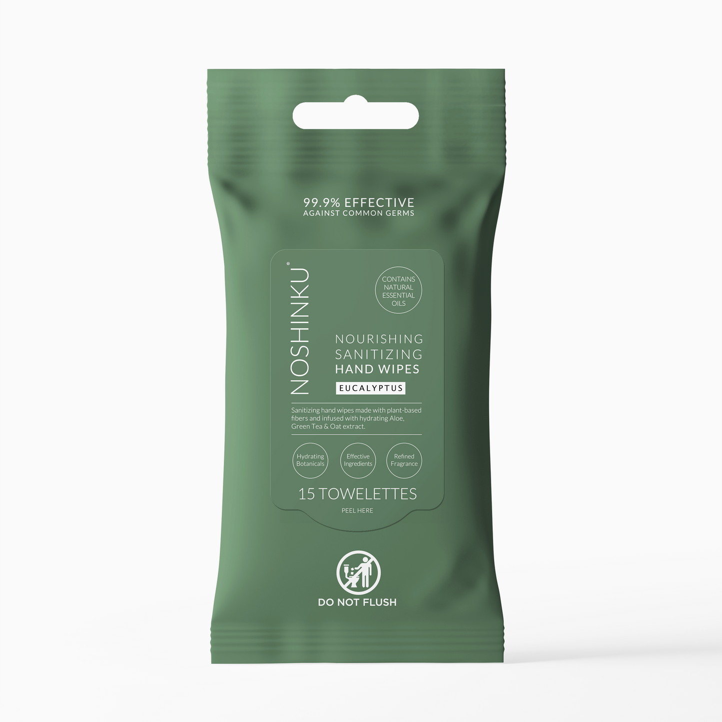 Eucalyptus Nourishing Hand Sanitizing Travel Wipes