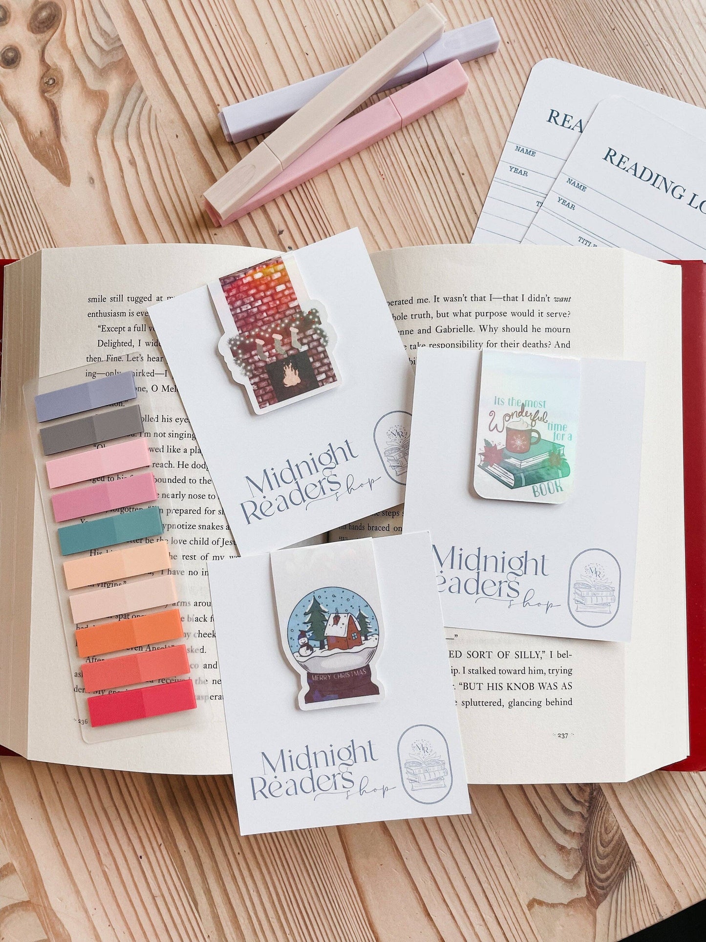 Holiday Magnetic Bookmarks