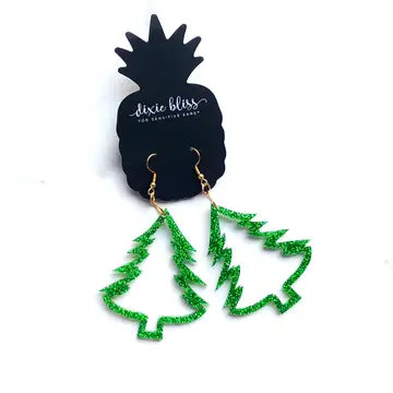 Christmas Tree Outline Earrings