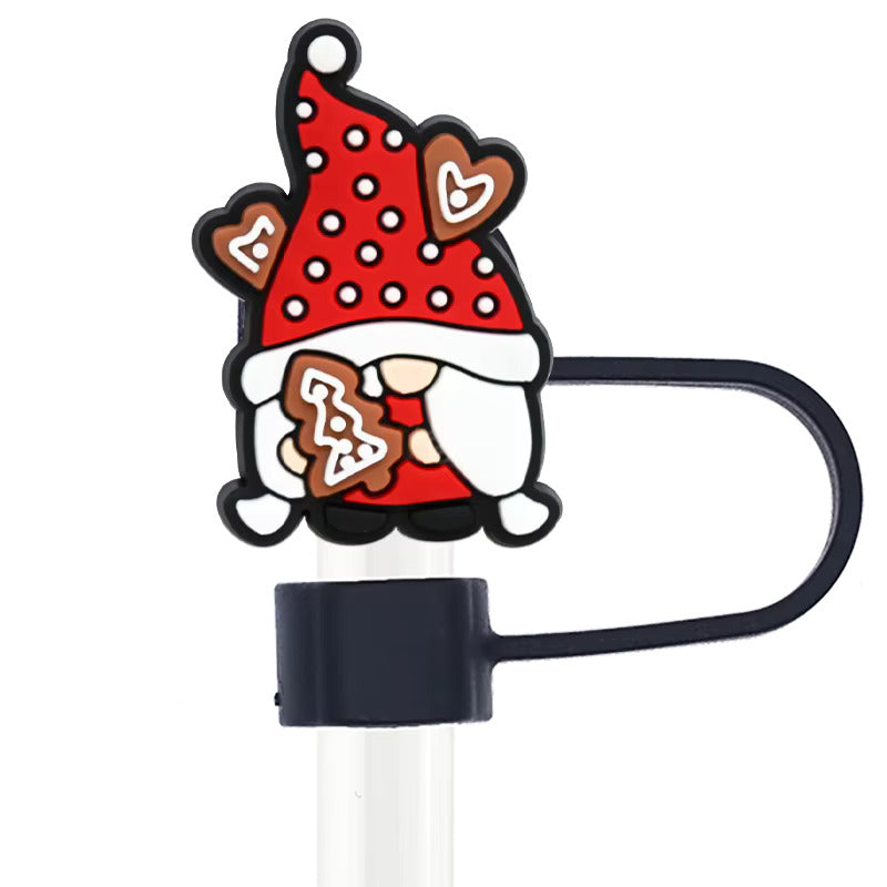 Santa Gnome Straw Topper