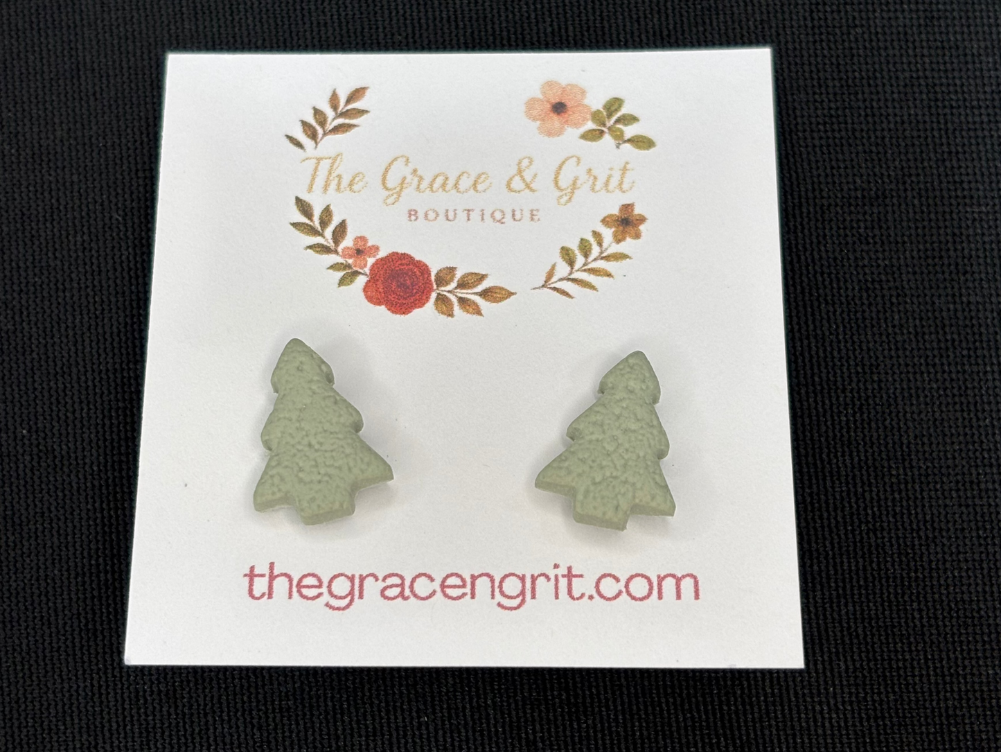 Trim The Tree Collection | Polymer Clay Studs - Earrings