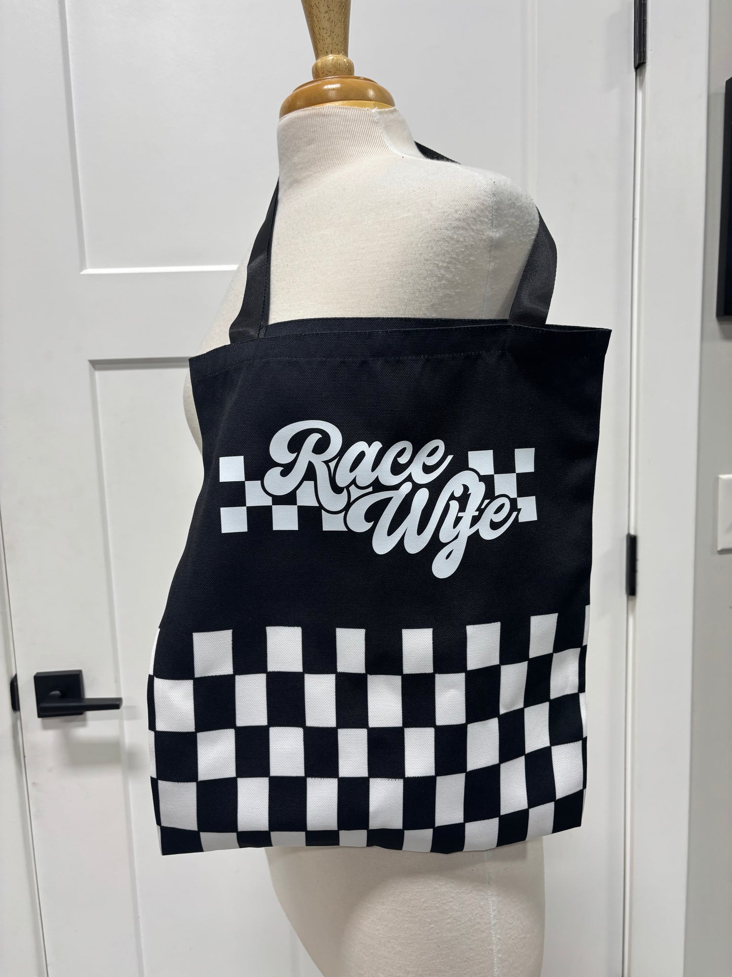 Race Wife Checkered Bag