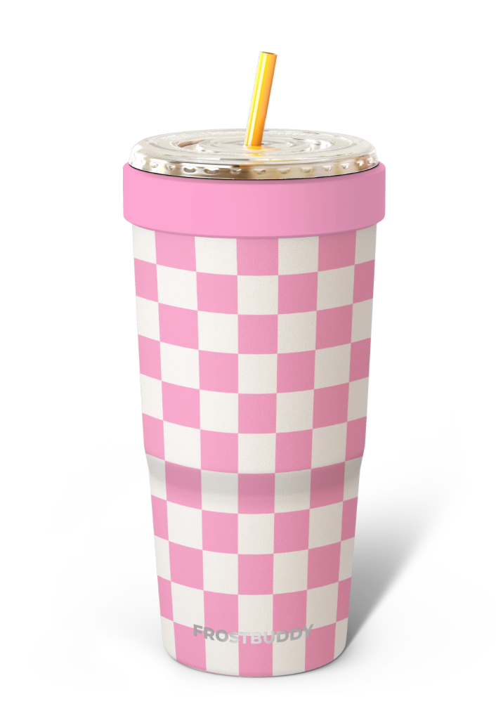 Frost Buddy - To Go Buddy - Pink Checkered
