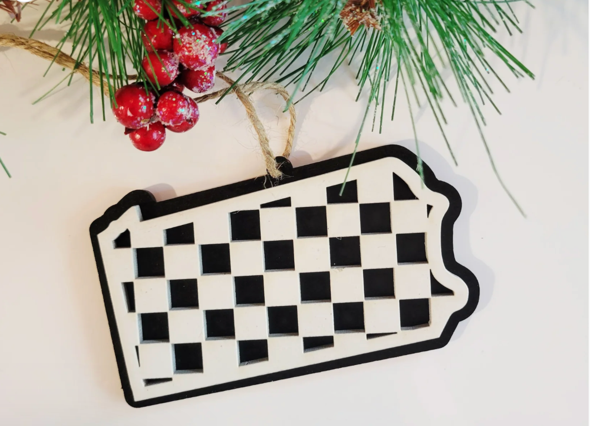 Checkered PA Ornament