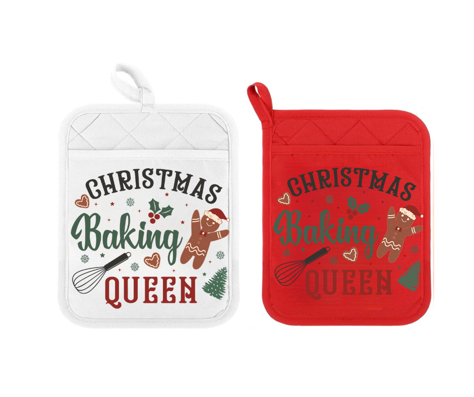 Christmas Baking Queen - Pot Holders