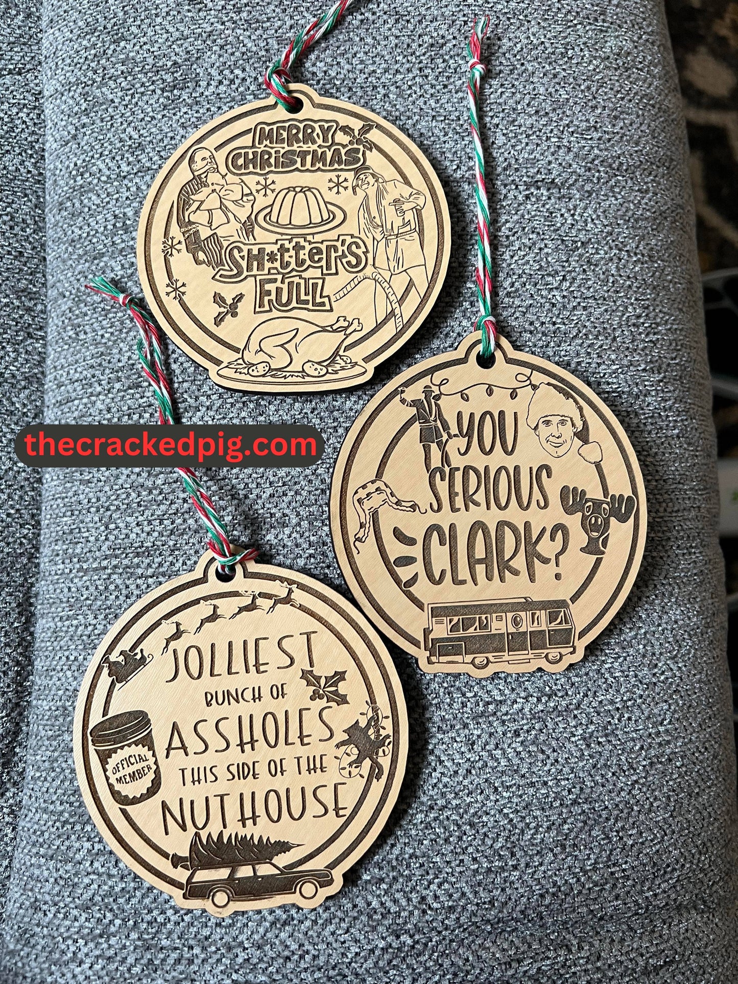 Christmas Vacation Engraved Ornaments