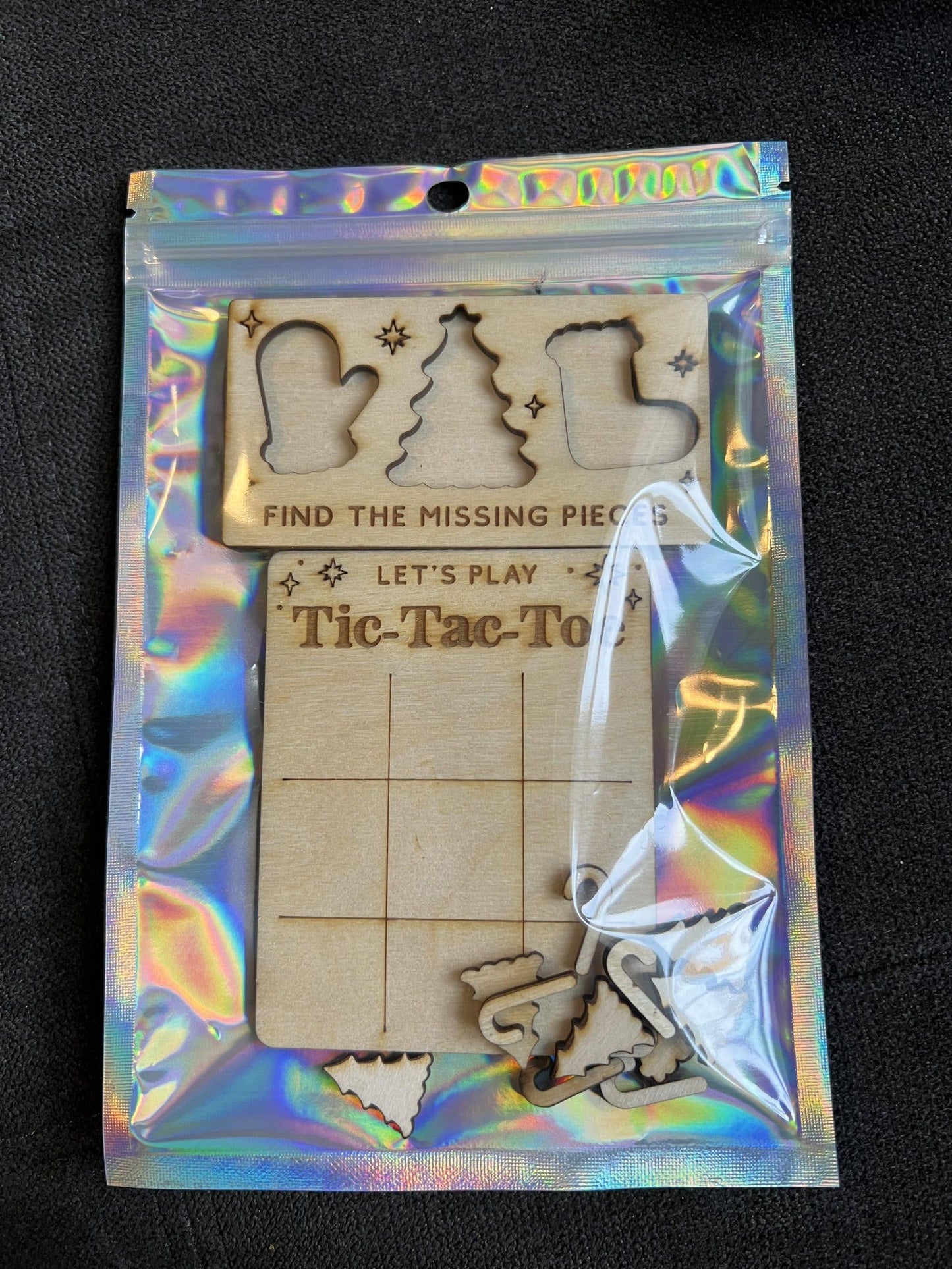 Elfie Tic Tac Toe and Missing Pieces Prop Set