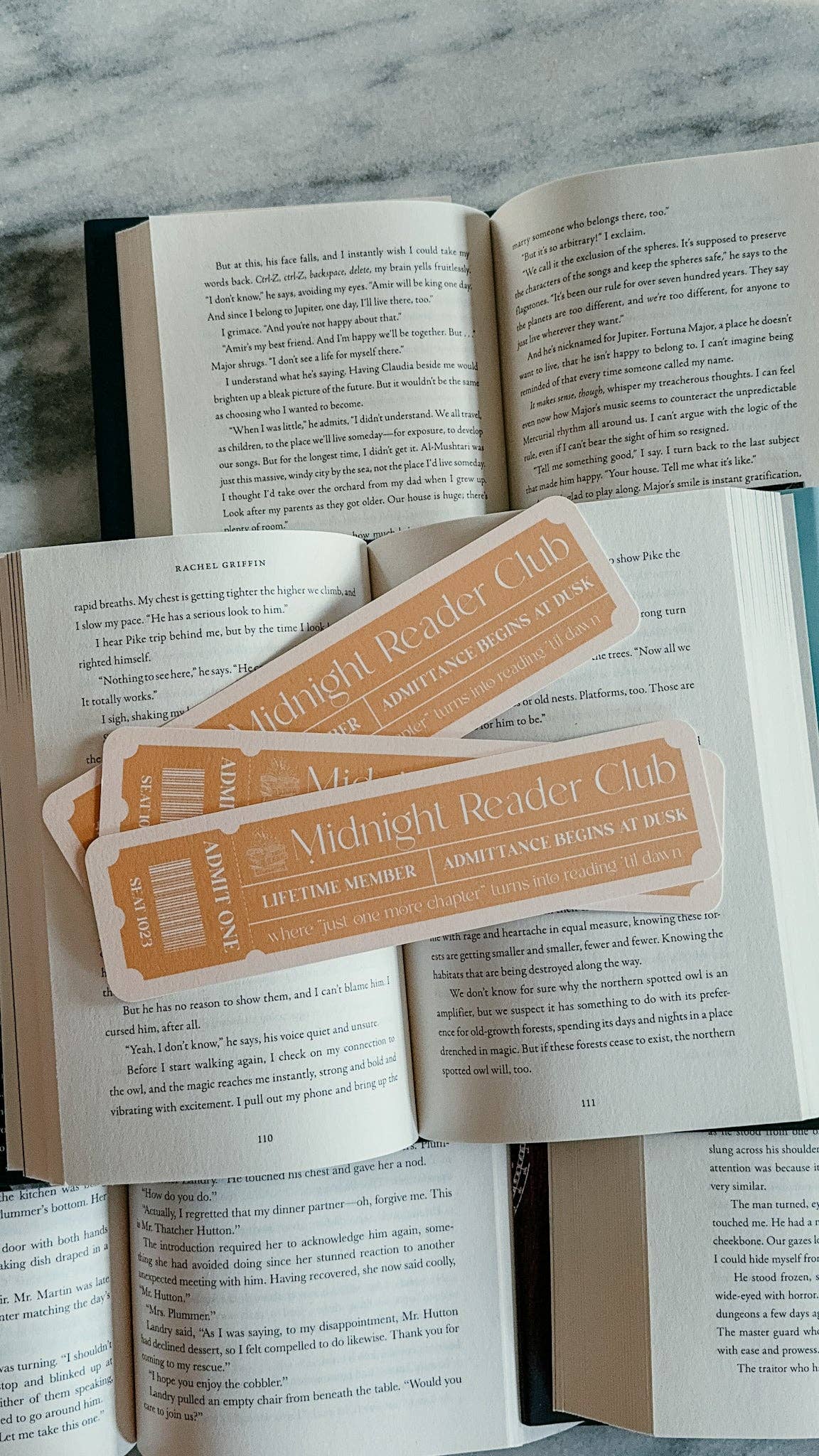 Midnight Reader Club Bookmark | Pastel Color Ticket Design | Spring Pastel Bookmark Pack