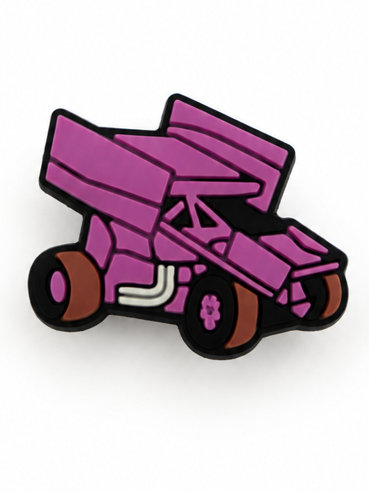 Purple Sprint Car Croc Charm