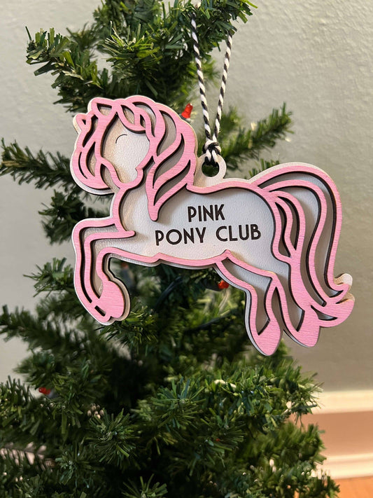 Chappell Roan Pink Pony Club Layered Ornament
