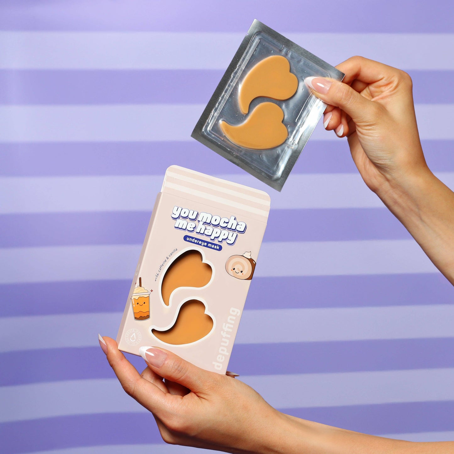 U Mocha Me Happy Depuffing Hydrogel Undereye Patches | 3 Pk