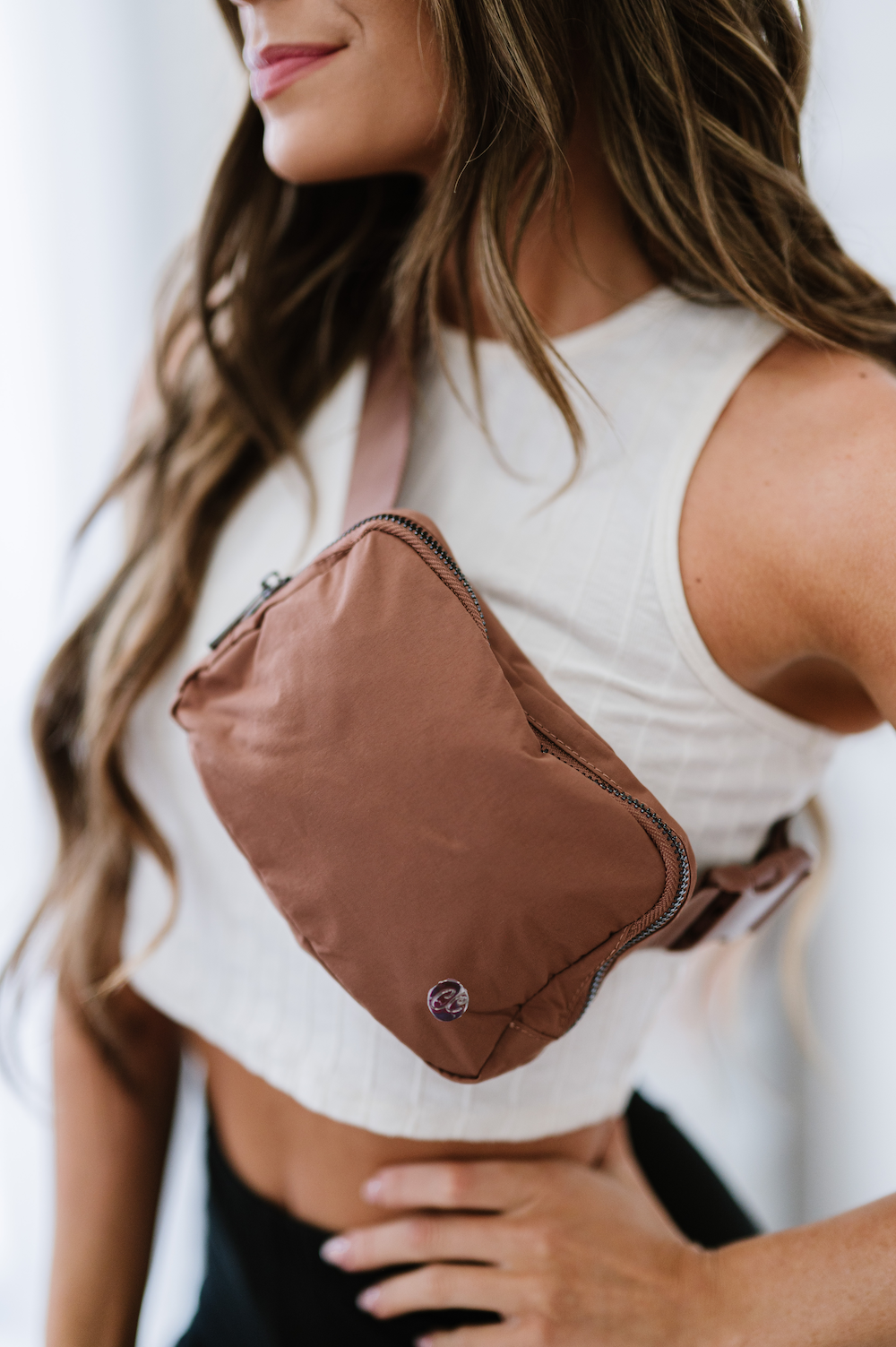 Nylon Belt Bag- Caramel