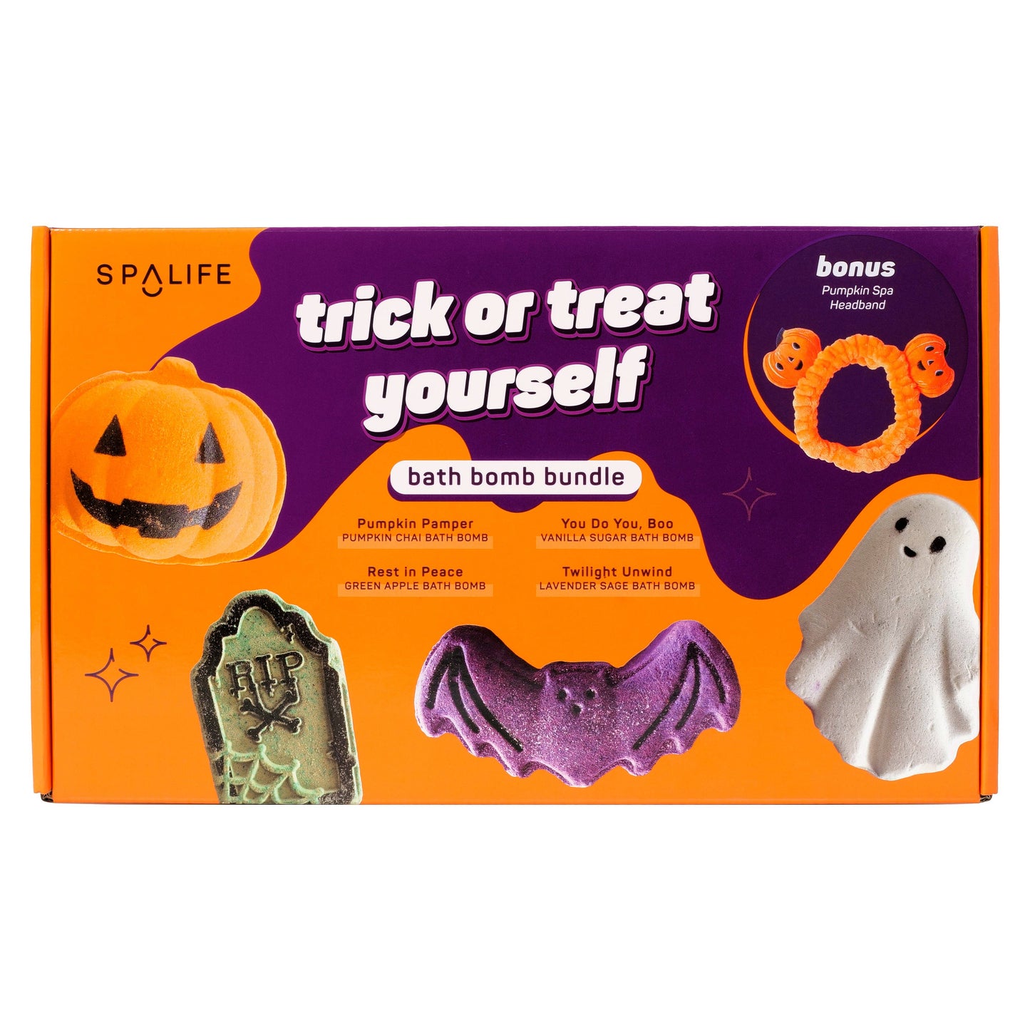 Halloween Trick or Treat Yourself Bath Bomb Bundle Gift Set