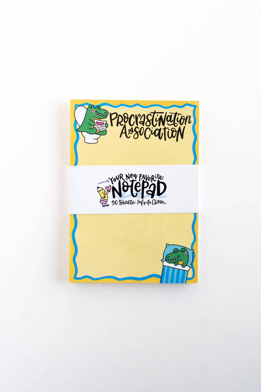 Funny Procrastination Silly Notepad – Alligator Office Humor