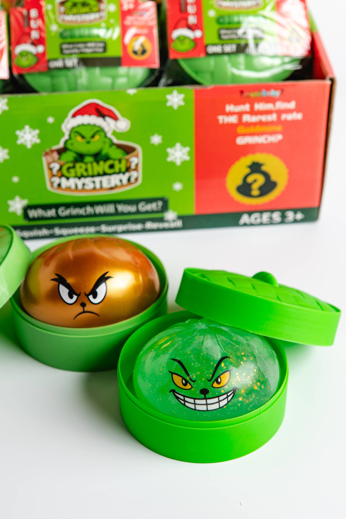 Grinch Mystery Dumpling Squishies