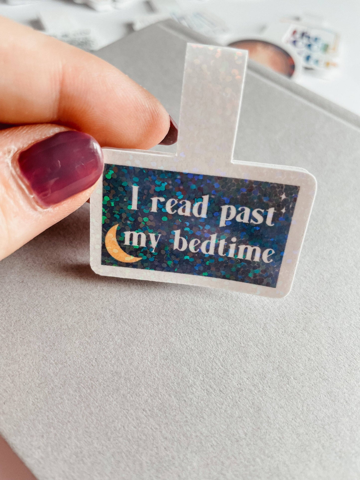 I Read Past my Bedime Magnetic Bookmark