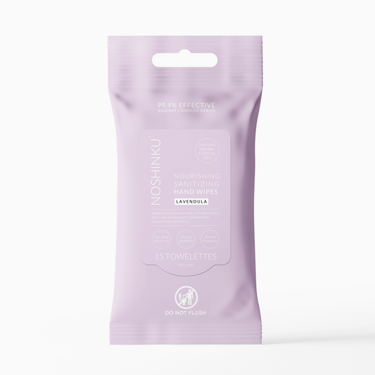 Lavender Nourishing Hand Sanitizing Travel Wipes