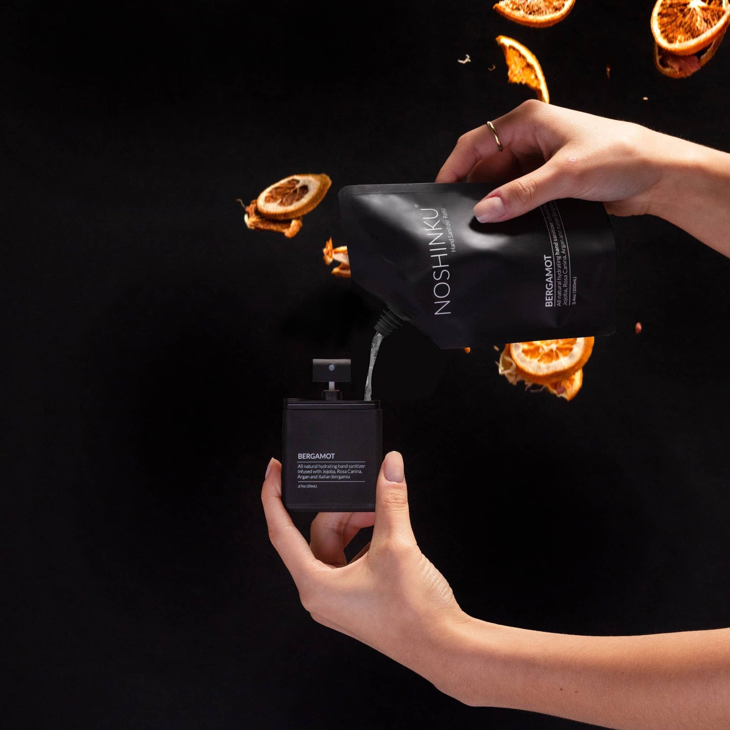 Bergamot & Cypress Nourishing Sanitizer Mini Refill Pouch