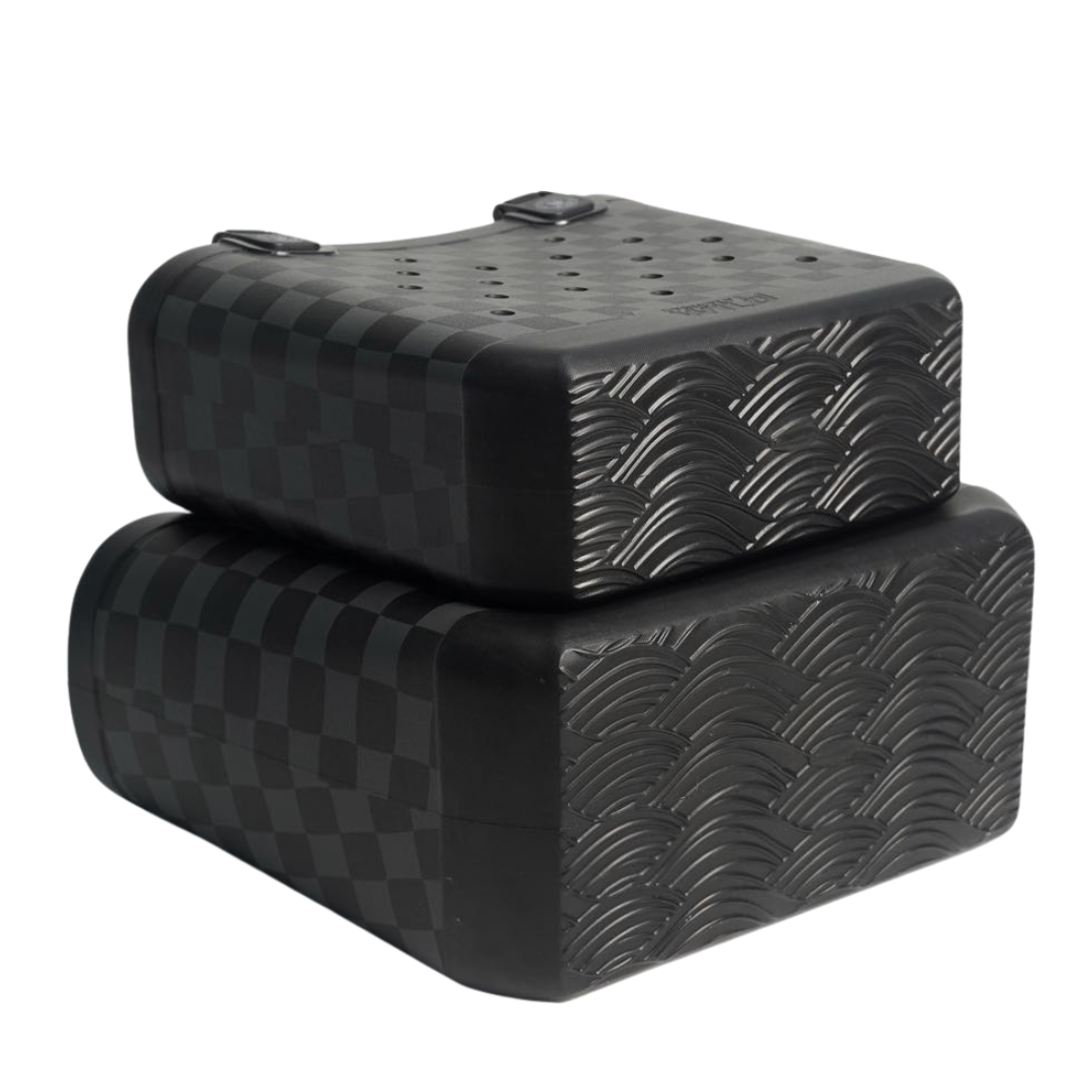 Black Checkered Tote