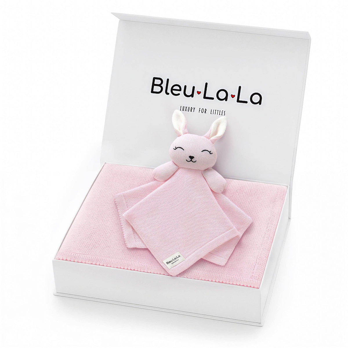 Blanket and Lovey Security Blanket Organic Cotton Gift Set