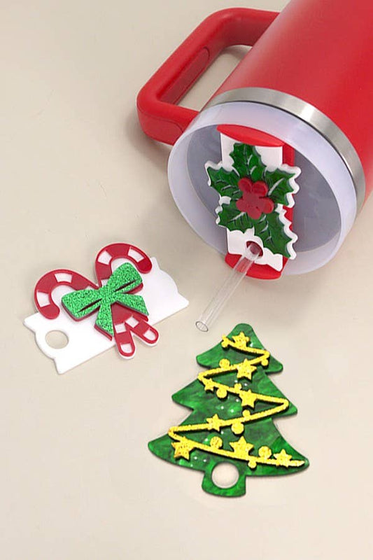 40oz Christmas Holiday Tumbler Topper