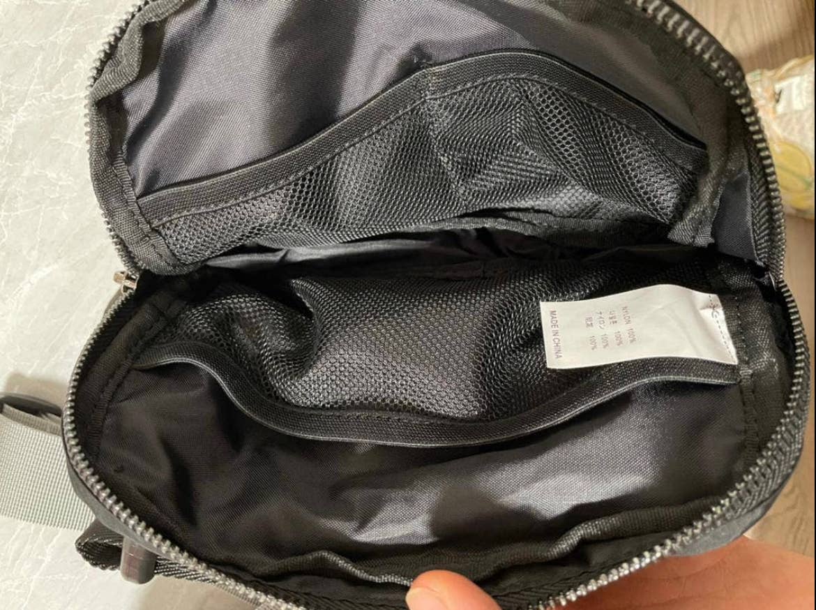 Nylon Belt Bag- Black Leopard