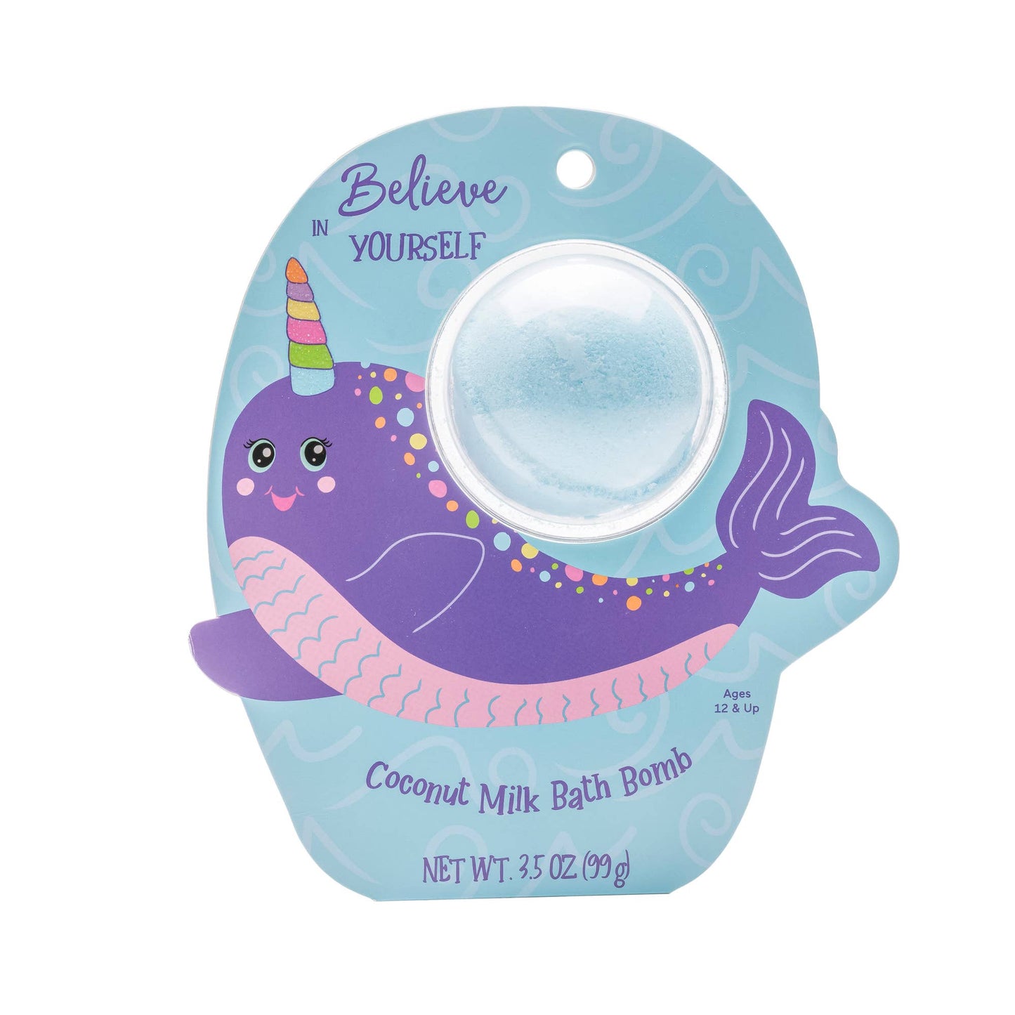 Narwhal Clamshell Bath Bomb - Believe In Yourself