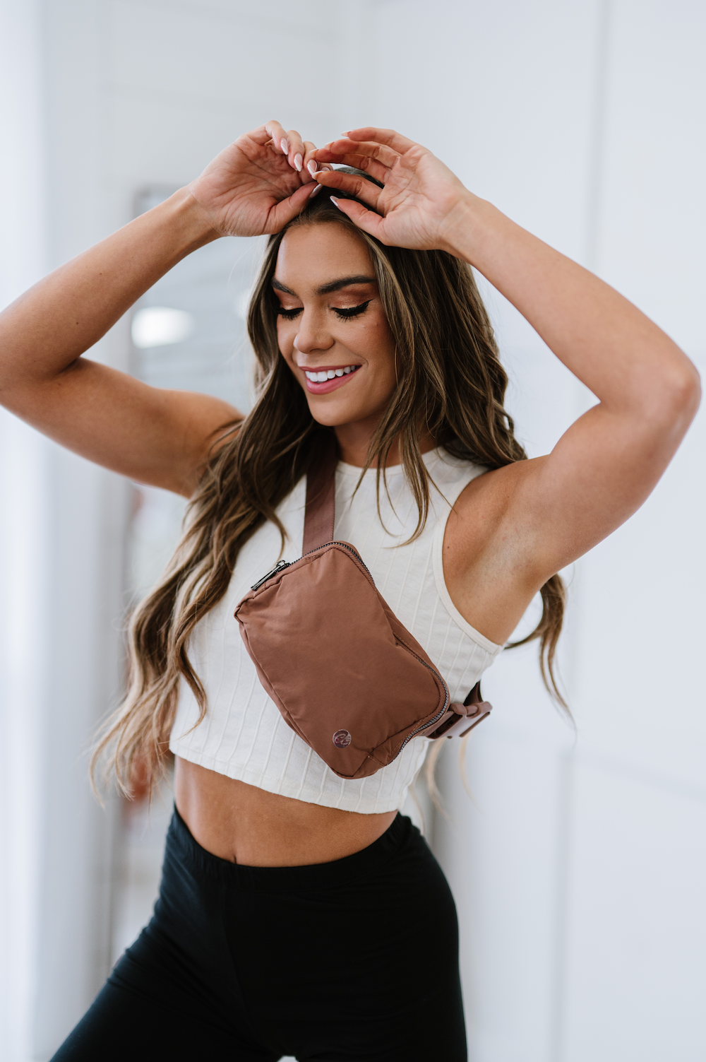 Nylon Belt Bag- Caramel