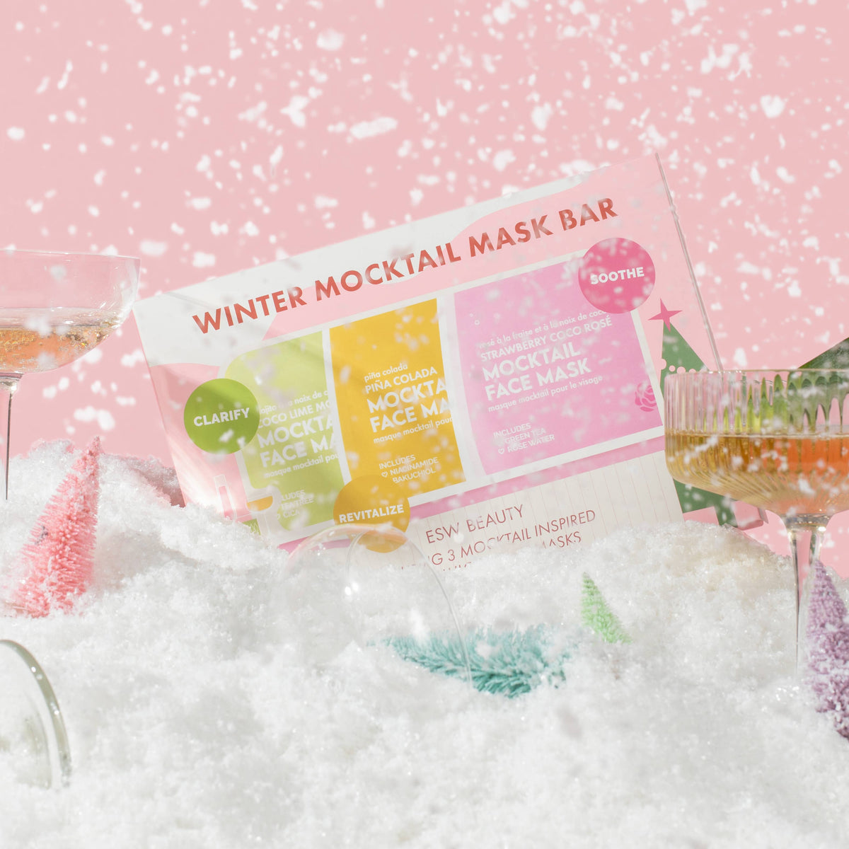 Winter Mocktail Bar Mocktail Mask Set