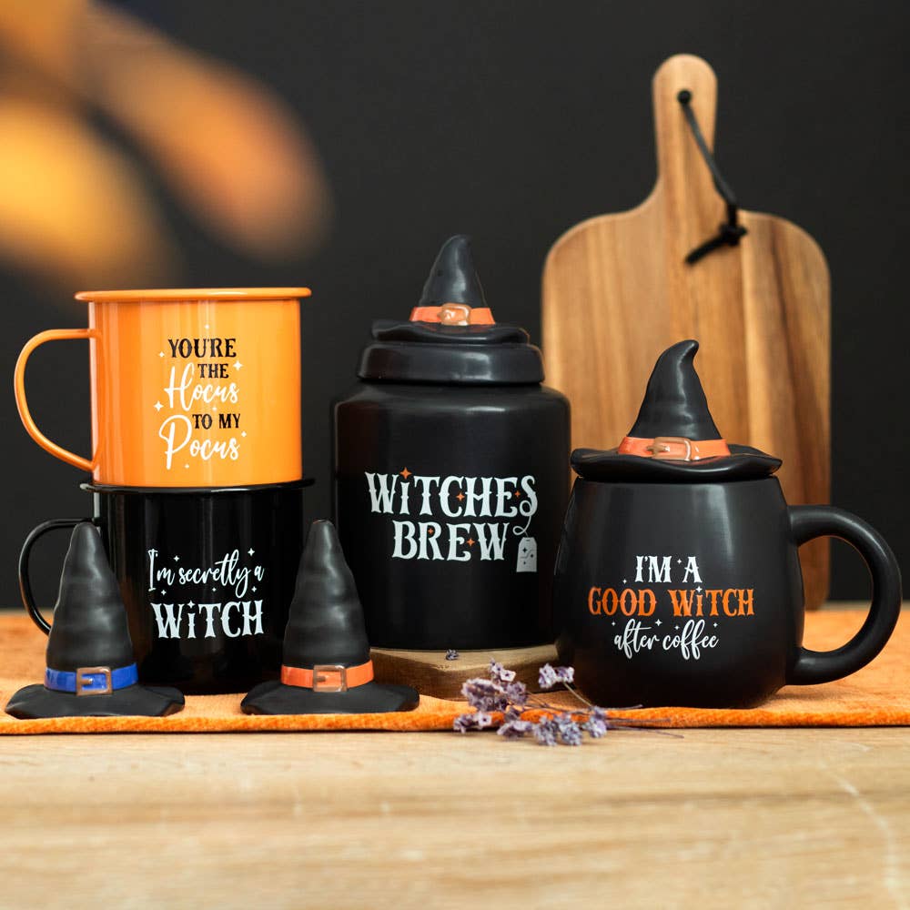 Witches Brew Ceramic Halloween Tea Canister