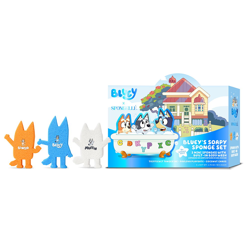 Bluey x Spongellé Body Wash Infused Buffer Gift Set
