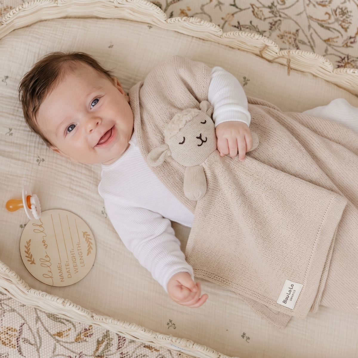 Blanket and Lovey Security Blanket Organic Cotton Gift Set