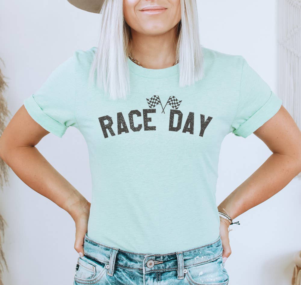 RACE DAY Graphic Short sleeve Tees