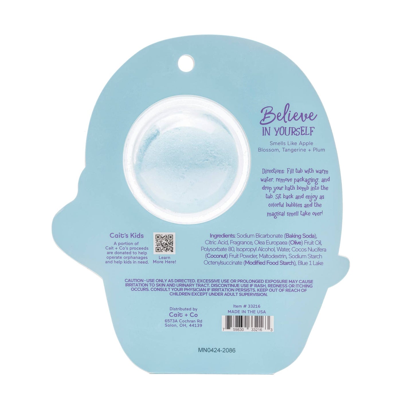 Narwhal Clamshell Bath Bomb - Believe In Yourself
