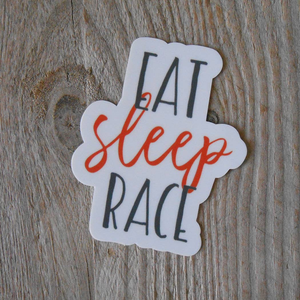 Eat Sleep Race Sticker