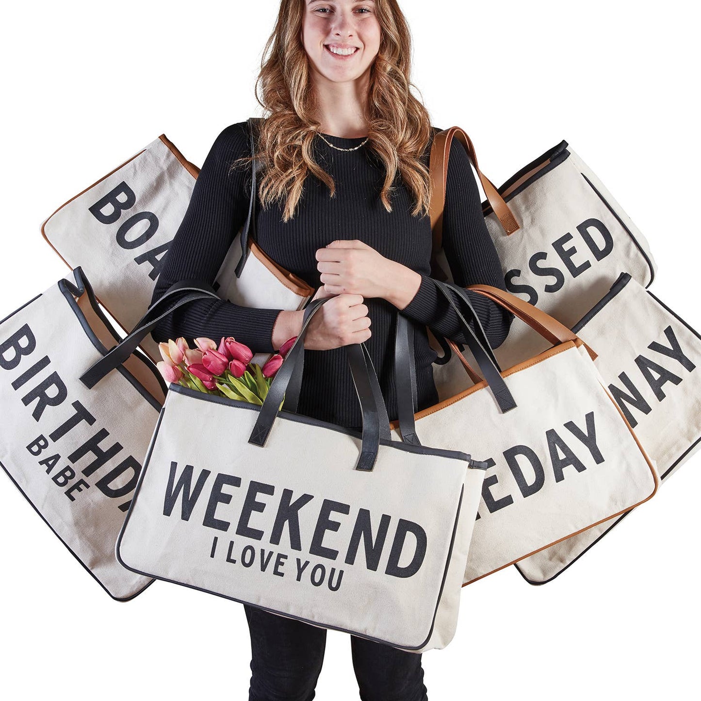 Canvas Tote - Weekend I Love You
