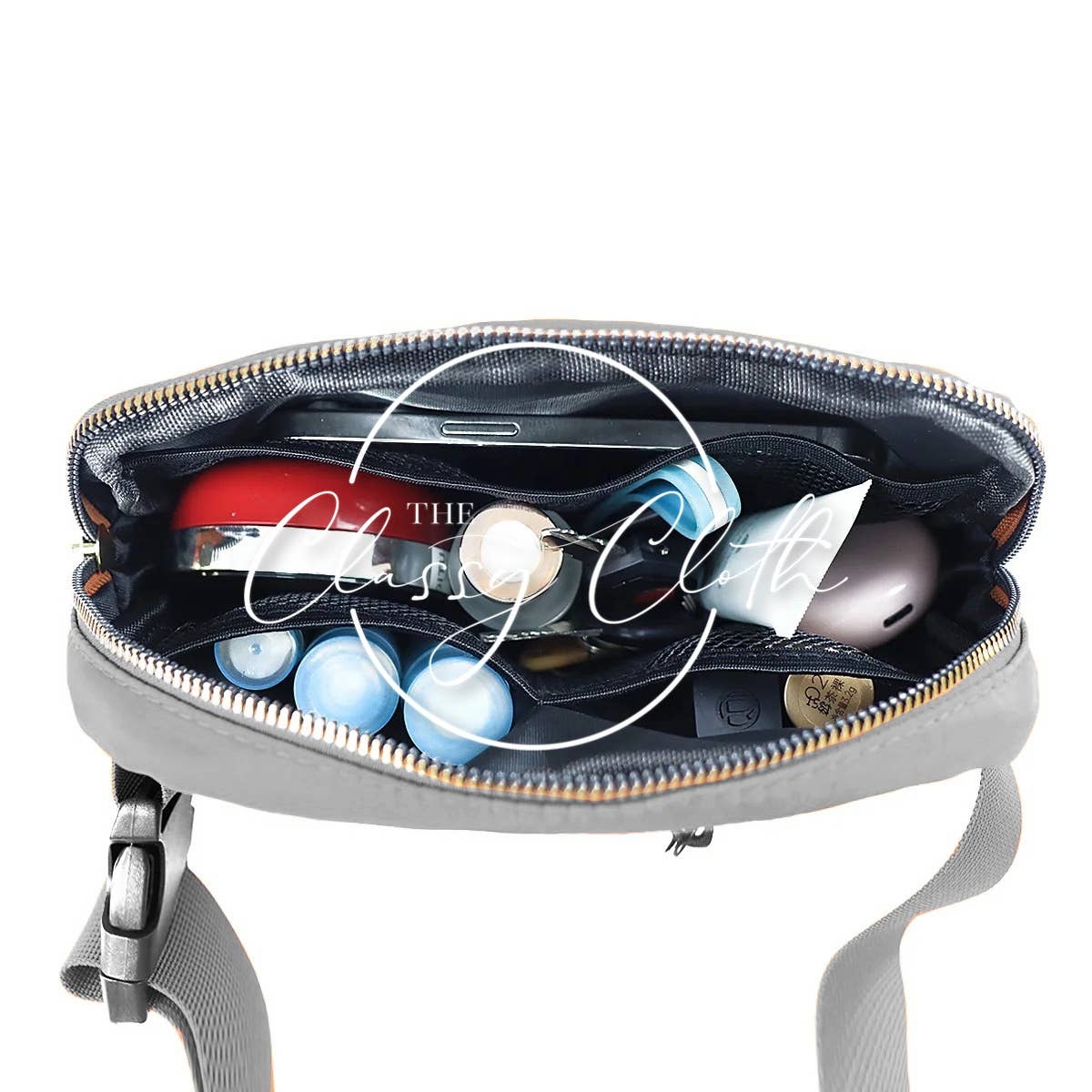 Nylon Belt Bag- Grey