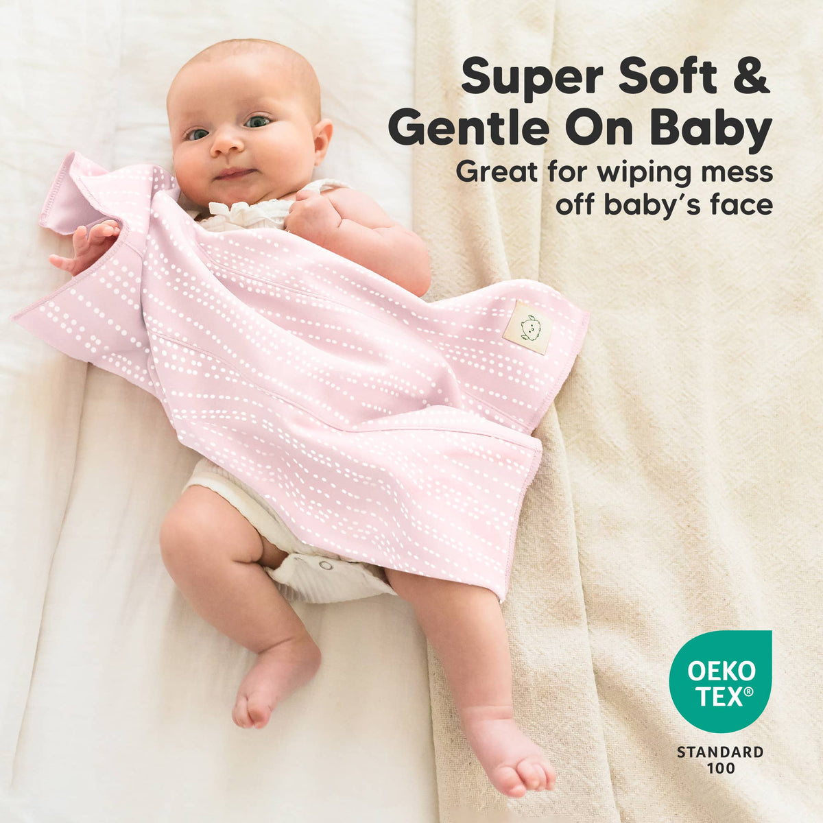 KeaBabies 6-Pack Shea Burp Cloths