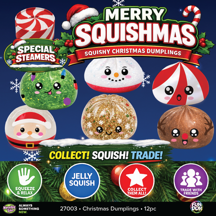 Christmas Dumpling Squishy Toy