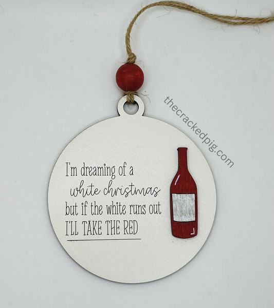 Wine Christmas Ornament
