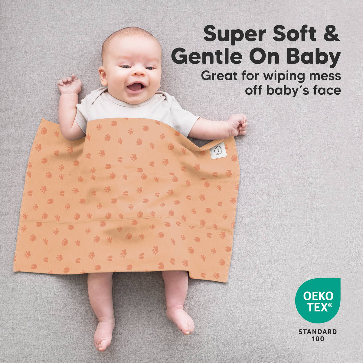 KeaBabies 6-Pack Shea Burp Cloths