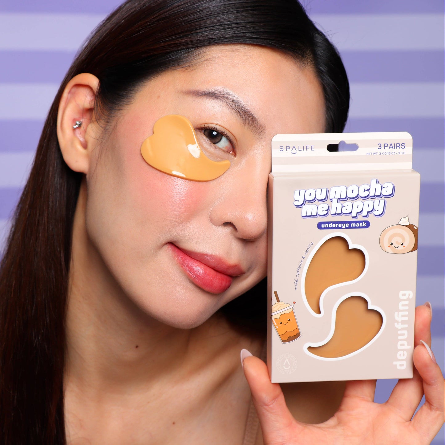 U Mocha Me Happy Depuffing Hydrogel Undereye Patches | 3 Pk