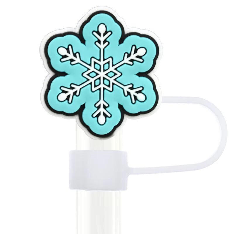 Winter Snowflake Straw Topper