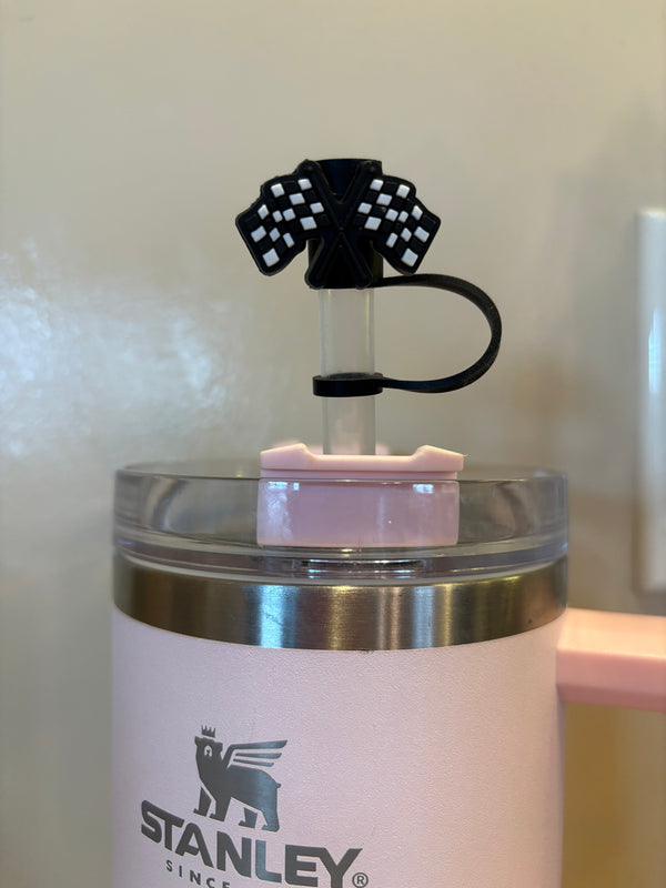 Checkered Flag Straw Topper