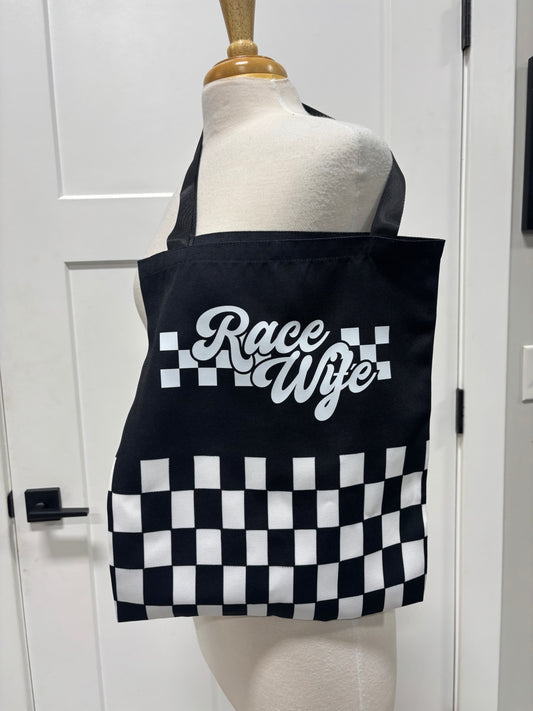 Race Wife Checkered Bag