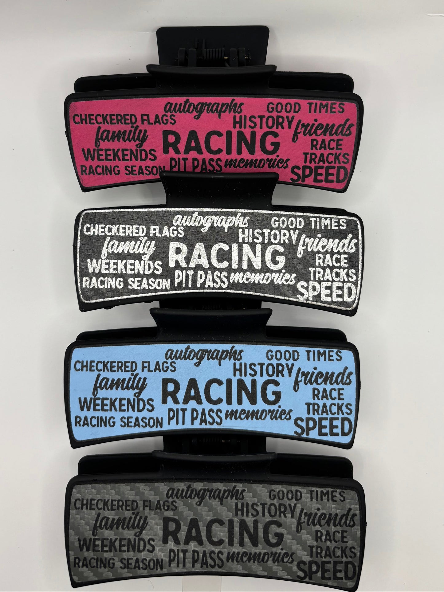 Race Words Hair Claw Clip