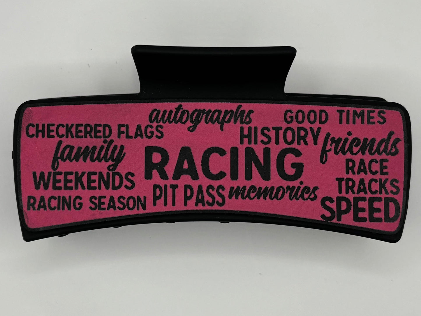 Race Words Hair Claw Clip