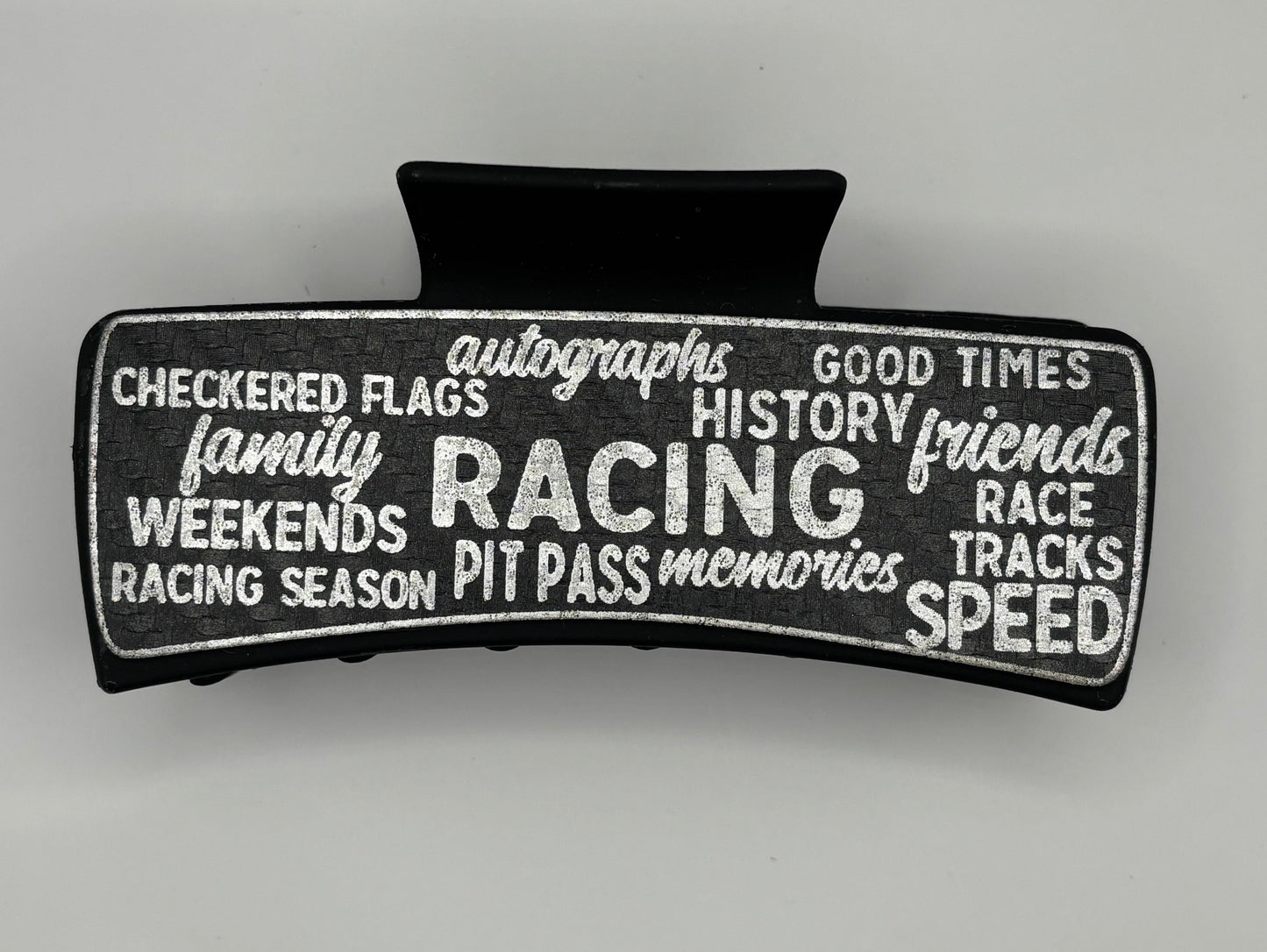 Race Words Hair Claw Clip