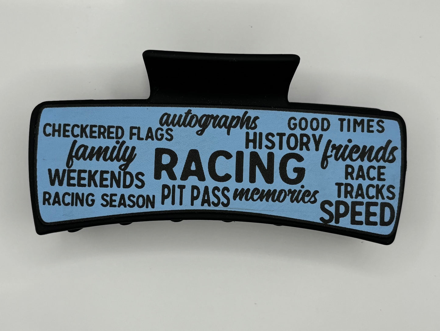 Race Words Hair Claw Clip